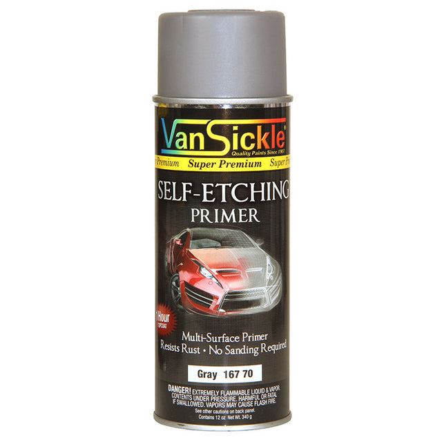 Van Sickle Self-etching Primer 12oz Spray - Flat Gray