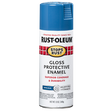 RUST-OLEUM 12 OZ Stops Rust Protective Enamel Spray Paint - Gloss Royal Brown ROYAL_BLUE