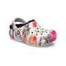 Crocs Kids' Classic Lined Tie-Dye Graphic Clog Black / Multi