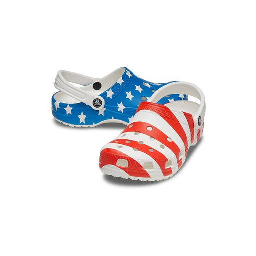 Crocs Classic American Flag Clog White / Multi