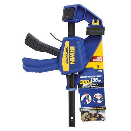 IRWIN INDUSTRIAL TOOL QUICK-GRIP 6 in. Medium-Duty One-Handed Bar Clamp