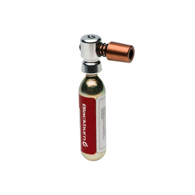 Blackburn Design Wayside CO2 Thread On Inflator w/ Cartridge - Metallic Silver Metallic Silver