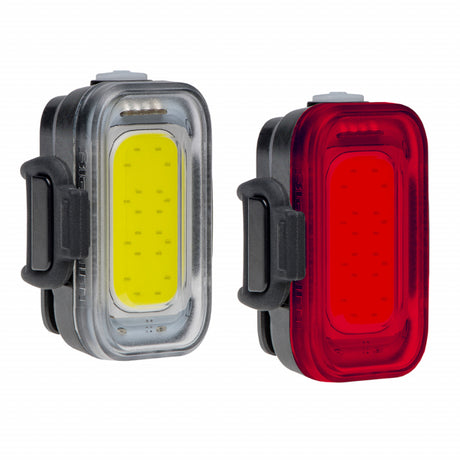 Blackburn Design Grid Front and Rear Light Set - Black Black