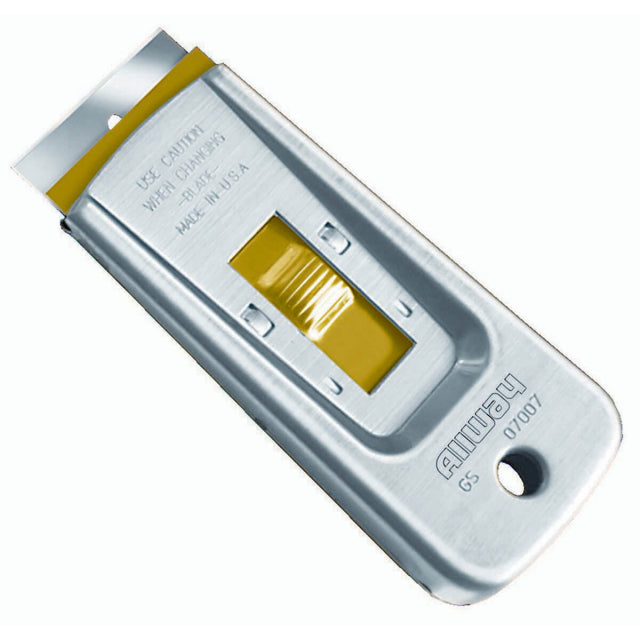 Allway Tools Safety Glass Scraper W/5 Blades, Carded