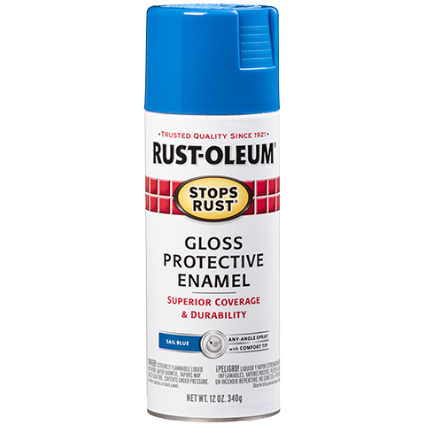 RUST-OLEUM 12 OZ Stops Rust Protective Enamel Spray Paint - Gloss Sail Blue SAIL_BLUE