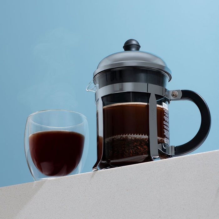 Bodum Chambord French Press Coffee Maker 4 Cup CHROME