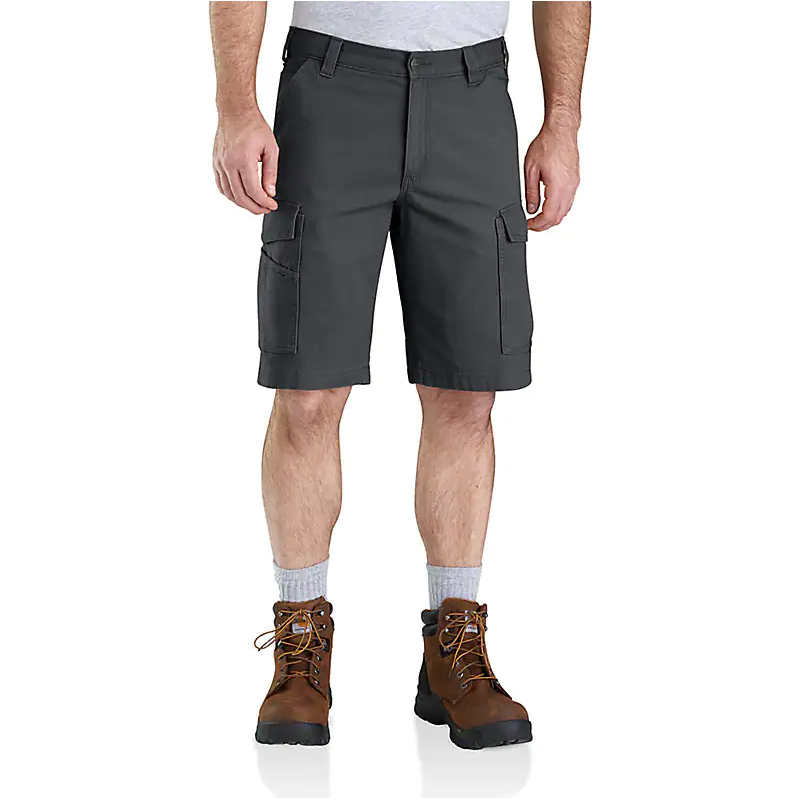 Carhartt Men's Rugged Flex Relaxed Fit Canvas Cargo Work Short 029 shadow