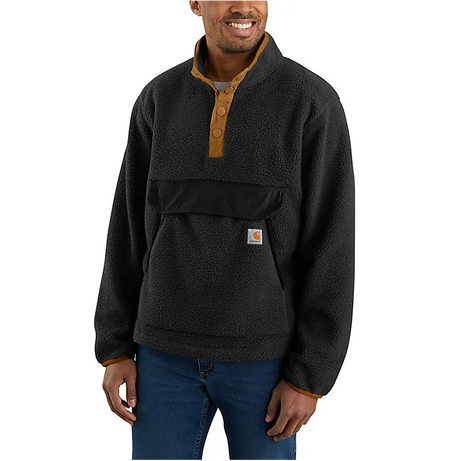 Carhartt Men's Relaxed Fit Fleece Snap Front Jacket