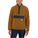 Carhartt Men's Relaxed Fit Fleece Snap Front Jacket