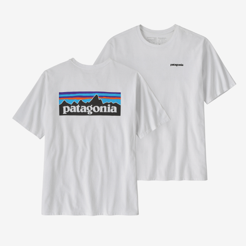 Patagonia Men's P-6 Logo Responsibili-Tee White