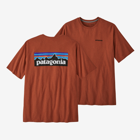 Patagonia Men's P-6 Logo Responsibili-Tee Quartz Coral