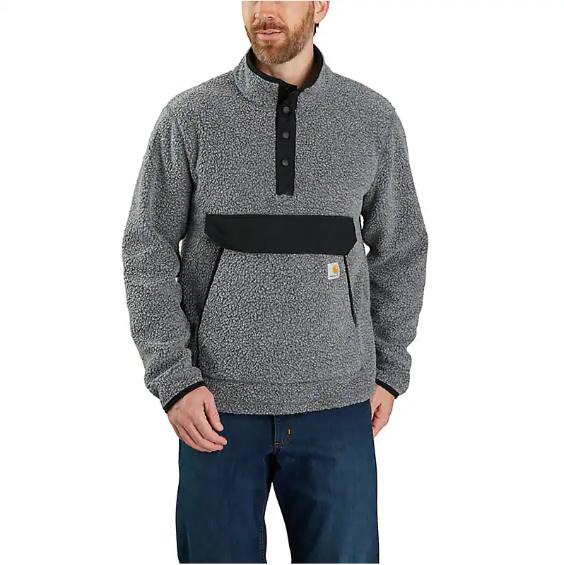 Carhartt Men's Relaxed Fit Fleece Snap Front Jacket