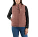 Carhartt Women's Montana Reversible Relaxed Fit Insulated Vest B25 nutmeg