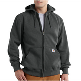 Carhartt Men's Rain Defender Loose Fit Midweight Logo Graphic Sweatshirt Crh carbon heather