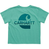 Carhartt Girl's Short Sleeve Logo Stack T-shirt Cockatoo