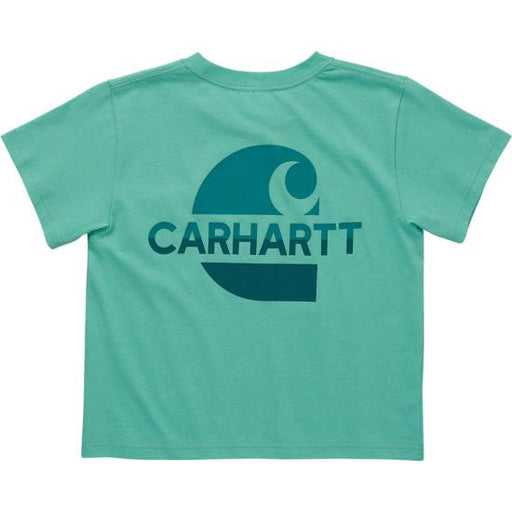 Carhartt Girl's Short Sleeve Logo Stack T-shirt Cockatoo