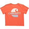 Carhartt Girl's Short Sleeve Logo Stack T-shirt Living coral