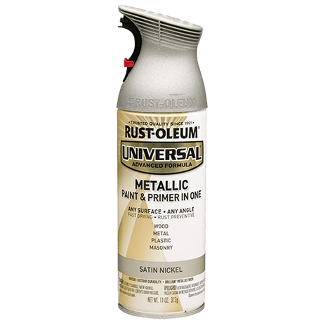 RUST-OLEUM 12 OZ Universal Metallic Spray Paint - Satin Nickel NICKEL