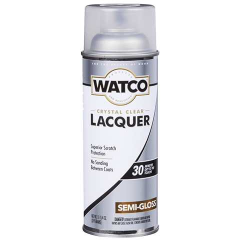 WATCO 11.25 OZ Lacquer Clear Wood Finish - Semi-Gloss CLEAR /  / SEMIGLOSS