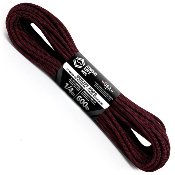 Atwood Rope 1/4inx100ft UTILITY ROPE **VARIOUS COLORS**