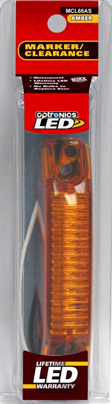 Optronics Yellow Sealed 6-Diode LED Marker/Clearance Light AMBER