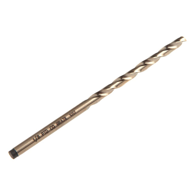 Forney 8 Percent Cobalt Drill Bit, 135 Degree Split Point, 1/8 in