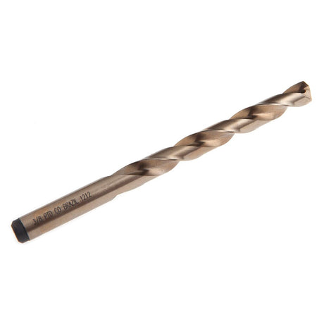 Forney 8 Percent Cobalt Drill Bit, 135 Degree Split Point, 3/8 in