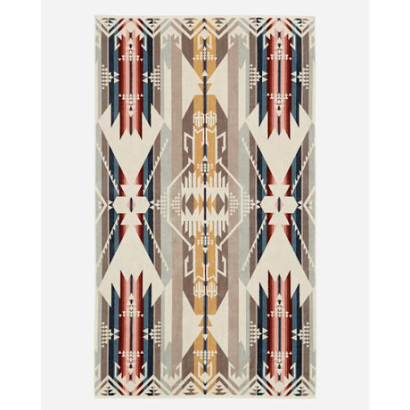 Pendleton Oversized Jacquard Spa Towel White Sands Tan