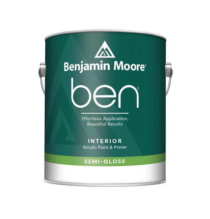 Benjamin Moore QT ben Interior Acrylic Latex Paint & Primer - Semi-Gloss Finish / SEMI_GLOSS