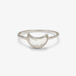 Pura Vida Bracelets Moonstone Moon Ring Silver