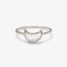 Pura Vida Bracelets Moonstone Moon Ring Silver