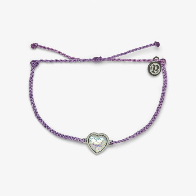 Pura Vida Bracelets Mermaid Heart Silver Bracelet LPUR