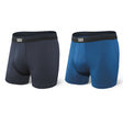 Saxx Sport Mesh Bb Fly 2Pk Navy/City Blue