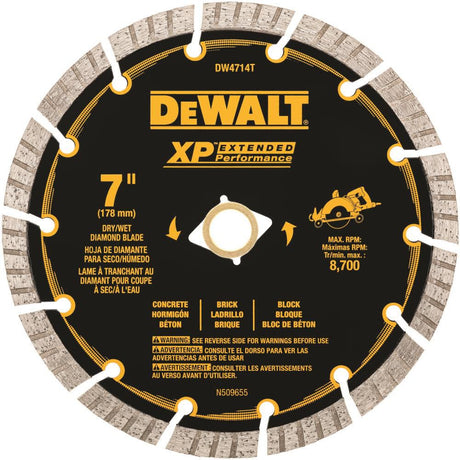 Dewalt 7 IN. XP Turbo Segmented Diamond Blade