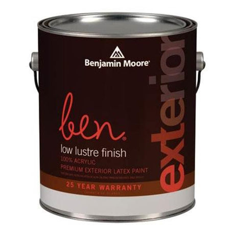 Benjamin Moore GAL ben Exterior Acrylic Latex Paint - Low Lustre Finish / LOW_LUSTRE