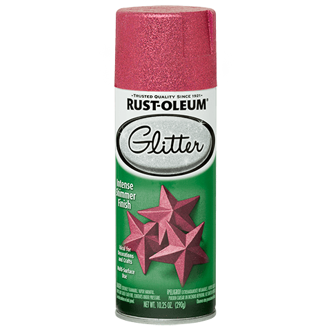 RUST-OLEUM 10.25 OZ Specialty Glitter Spray Paint - Bright Pink BRIGHT_PINK_GLITTER