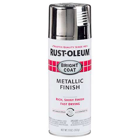 RUST-OLEUM 12 OZ Stops Rust Bright Coat Spray Paint - Chrome CHROME