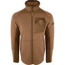 Drake Pursuit Full Zip Hoodie with Agion Active XL Dark Earth