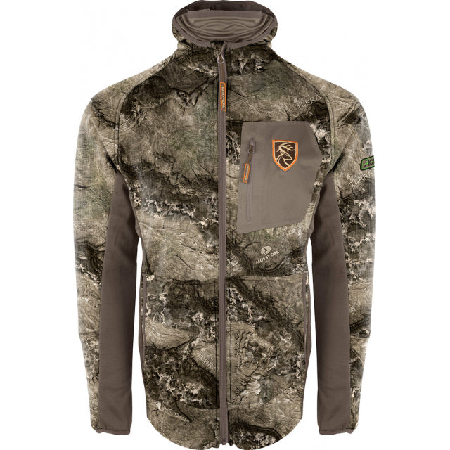 Drake Pursuit Full Zip Hoodie with Agion Active XL ossy Oak Terra Coyote / M
