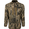 Drake Tech 1/4 Zip with Spine Pad Realtree Timber