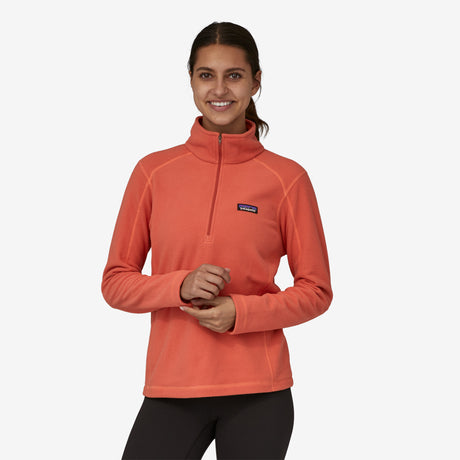 Patagonia Women's Micro D 1/4-zip Fleece Quartz coral