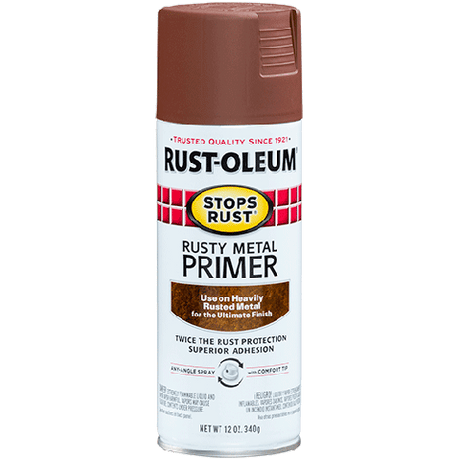 RUST-OLEUM 12 OZ Stops Rust Rusty Metal Primer Spray - Flat Rusty Metal Primer RUSTY_METAL