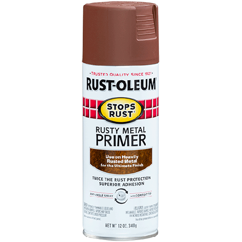 RUST-OLEUM 12 OZ Stops Rust Rusty Metal Primer Spray - Flat Rusty Metal Primer RUSTY_METAL
