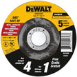 Dewalt 4-1/2 IN. X .045 IN. X 7/8 IN. HP Aluminum Oxide Cut-Off Wheel Type 27 - 5 PACK