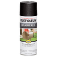 RUST-OLEUM 12 OZ Stops Rust Hammered Spray Paint - Black BLACK