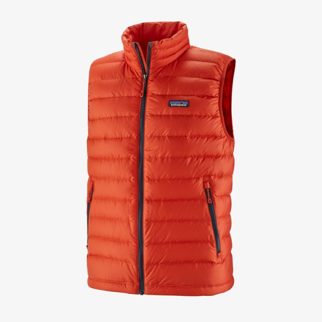 Patagonia Men's Down Sweater Vest Hot Ember