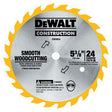 Dewalt 5-3/8 IN. 24-Tooth Tungsten Carbide Circular Saw Blade / 24T