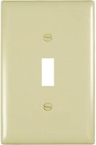 Pass & Seymour 1 Gang Wall Plate with 1 Toggle Opening, Ivory IVORY