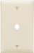 Pass & Seymour 1 Gang Nylon Wall Plate with 1 Telephone Hole Opening, Light Almond 1G