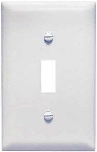 Pass & Seymour 1 Gang Wall Plate with 1 Toggle Opening, White WHITE